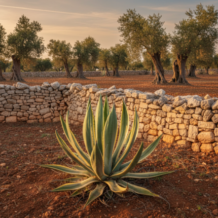 Esemplare di Agave geminiflora in un giardino del Salento