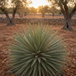 Esemplare di Dasylirion serratifolium in giardino mediterraneo salentino