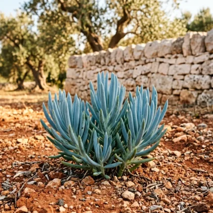 Senecio Mandraliscae coltivato nel Salento - Vivaio Mello